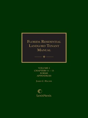 cover image of Florida Residential Landlord Tenant Manual